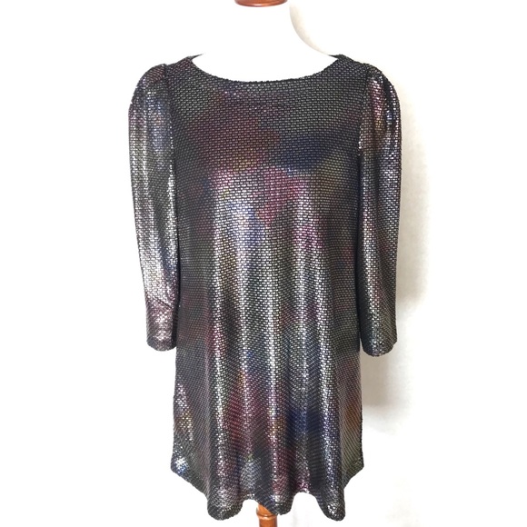 Free People Diamonds Are Forever Dress Metallic - Picture 2 of 8